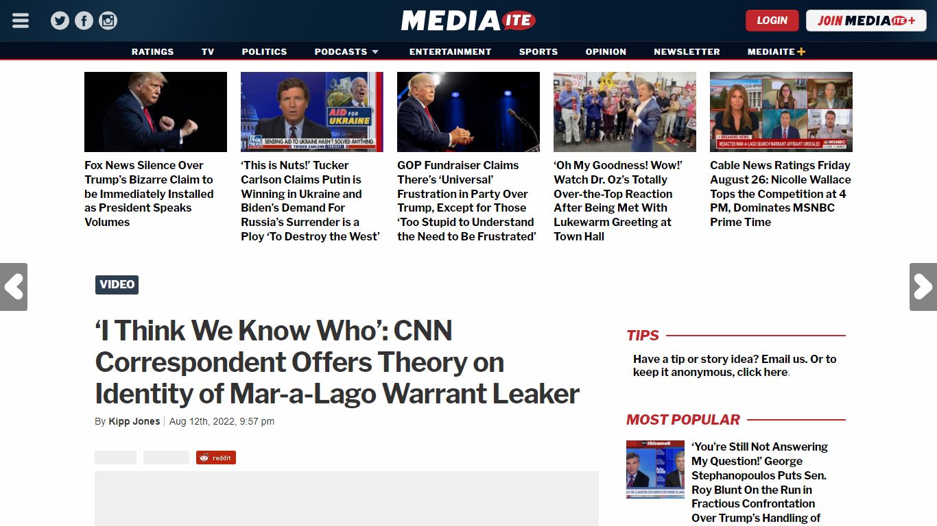 CNN Correspondent Implies Trump is the Warrant Leaker